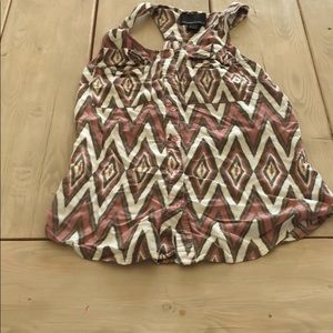 Patterned dressy tank top